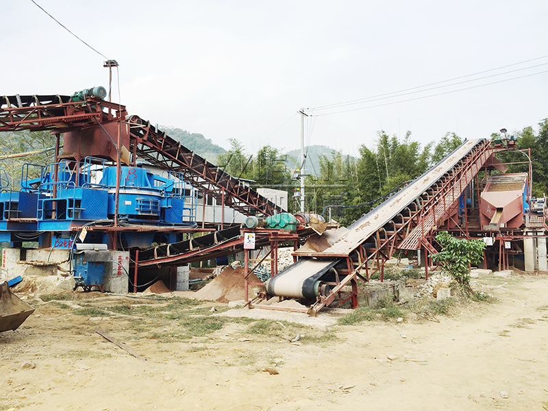 广西藤县河卵石制砂生产线成功案例